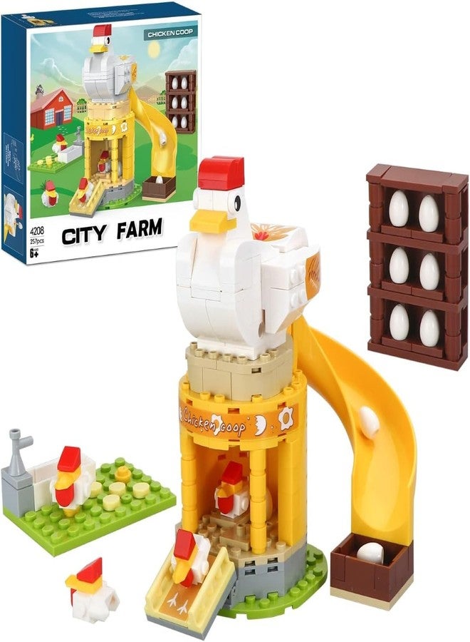 Onecado Chicken Coop Building Blocks Toys Hen-House Farm Animal Toys for Kids - Image 1